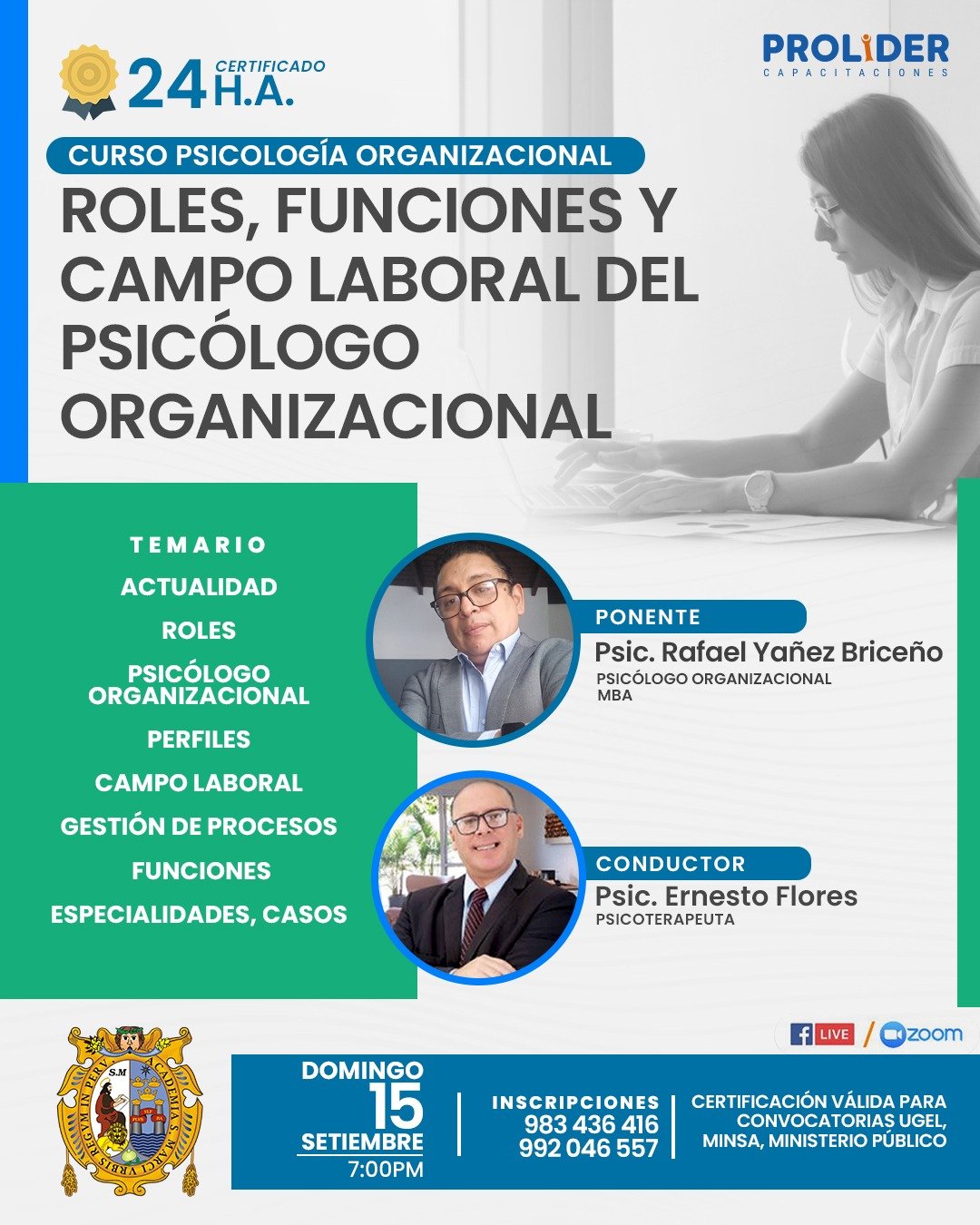 ROLES, FUNCIONES Y CAMPO LABORAL DEL PSICÓLOGO ORGANIZACIONAL